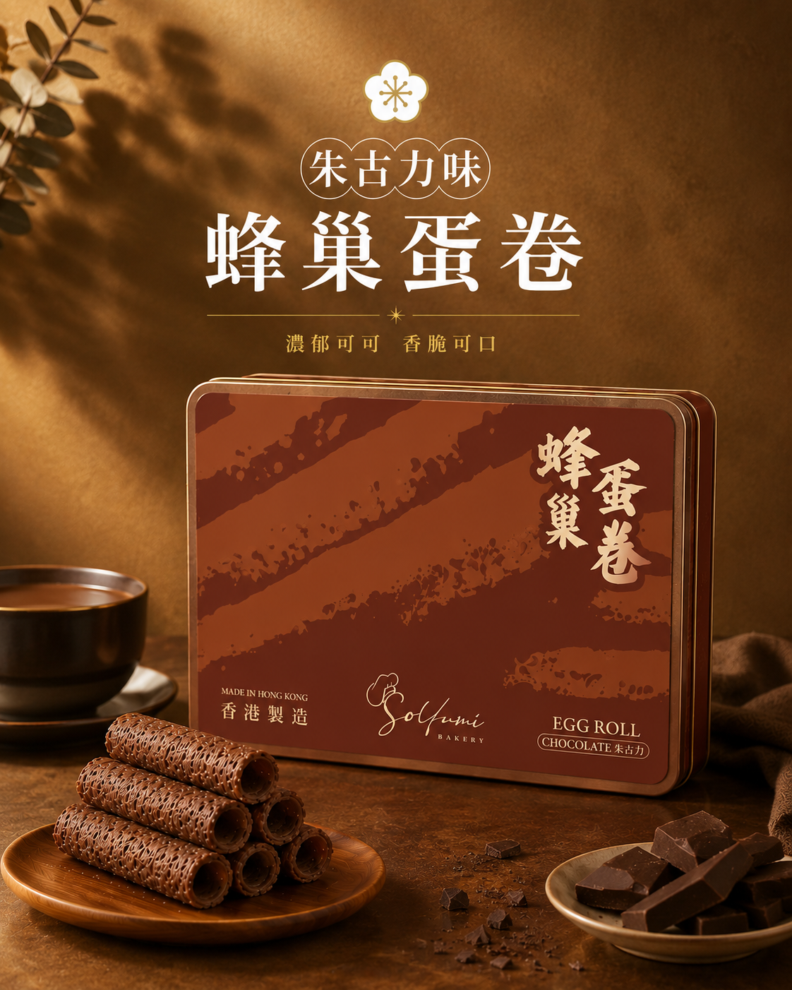 朱古力味蛋卷 (36條裝)